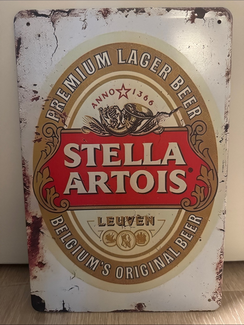 Stella Artois Vintage-Style Beer Sign NEW 🏷️